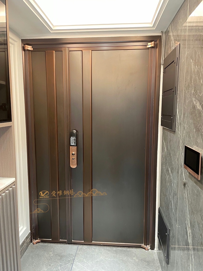 佛山子母銅門極簡風(fēng)格 (2)