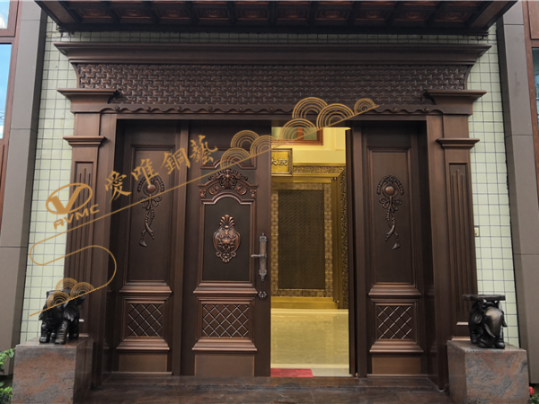 廣東別墅銅門(mén)廠(chǎng)家愛(ài)唯銅門(mén)銅藝