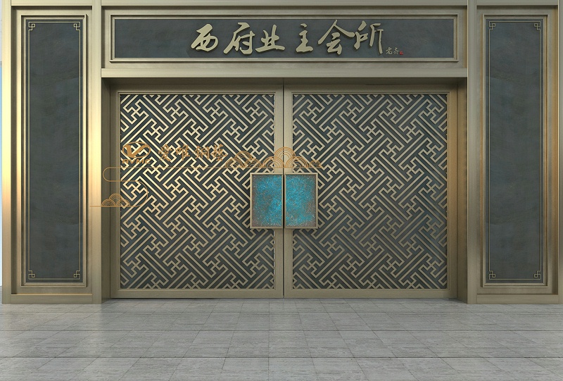 佛山銅門(mén)廠家愛(ài)唯銅藝庭院銅門(mén)